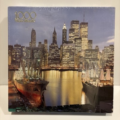 Vintage 1000 Pieces Warren Puzzle Premier NYC Manhattan Featuring Twin Towers