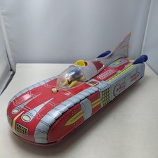 VTG Astronef Electrique Space Rocket Ship Car Tin Toy Battery Operated China