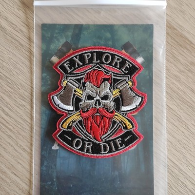 morale patch klett, Hersteller: AONO, ''Explore Or Die''-Serie, Bushcraft 