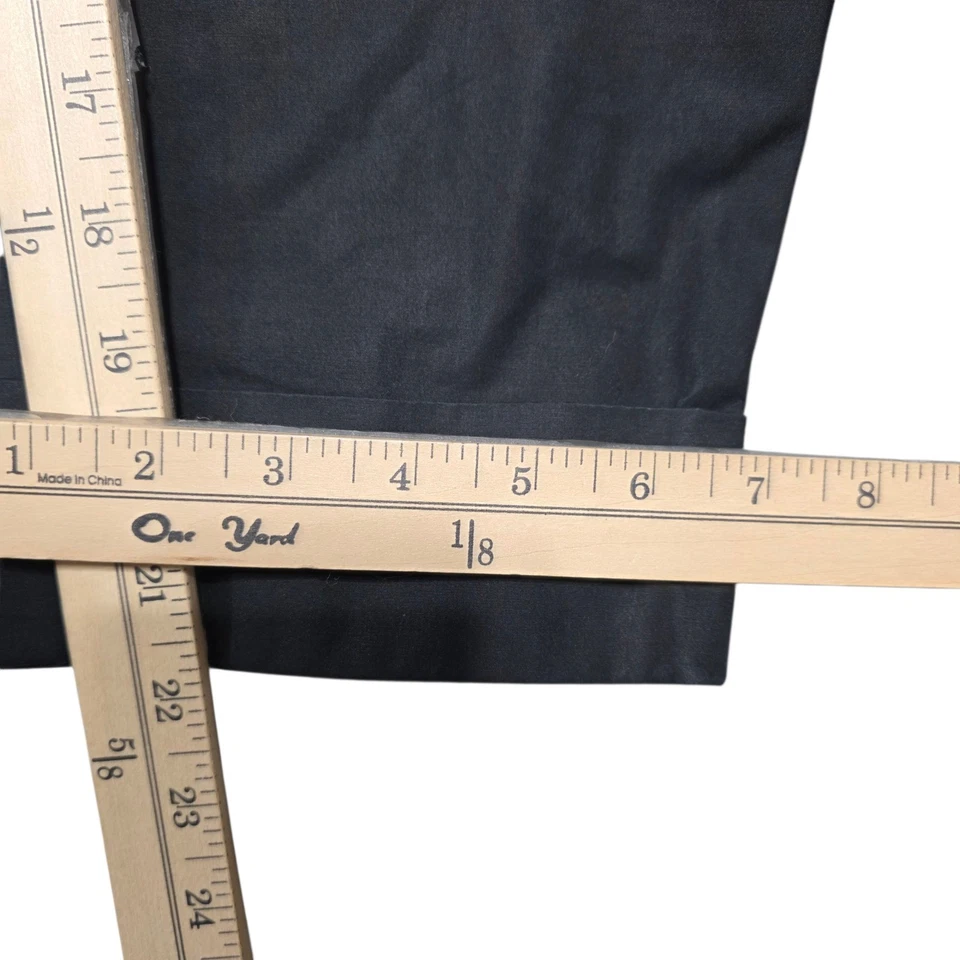 Pantalones cortos a medida The Row de algodón negros de pierna ancha para mujer talla 2 Foto 3 de 4