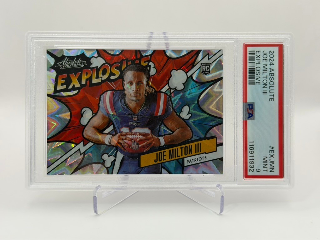 2024 Panini Absolute Joe Milton III Rookie Explosive PSA 9 MINT Cowboys #EX-JMN