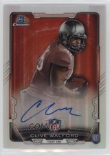 Clive Walford Bowman Chrome 2015 Refractor Auto