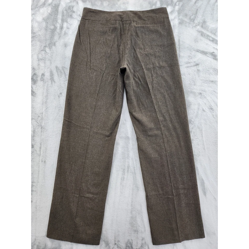 Pantalones Pantalones de tiro medio vintage años 90 ISDA & Co mezcla de lana talla 6 verde oficina Foto 3 de 4