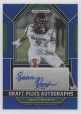 2023 Panini Prizm Draft Picks Blue 61/149 Lance Boykin #DPA-LAB Auto 0c2