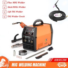 HITBOX 110V/220V 3in1 Gasless MIG MMA Lift TIG Welder Machine w TIG Welder Torch