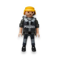 Playmobil Zubehör Figur Polizei Polizist Schutzweste Helm Funkgerät