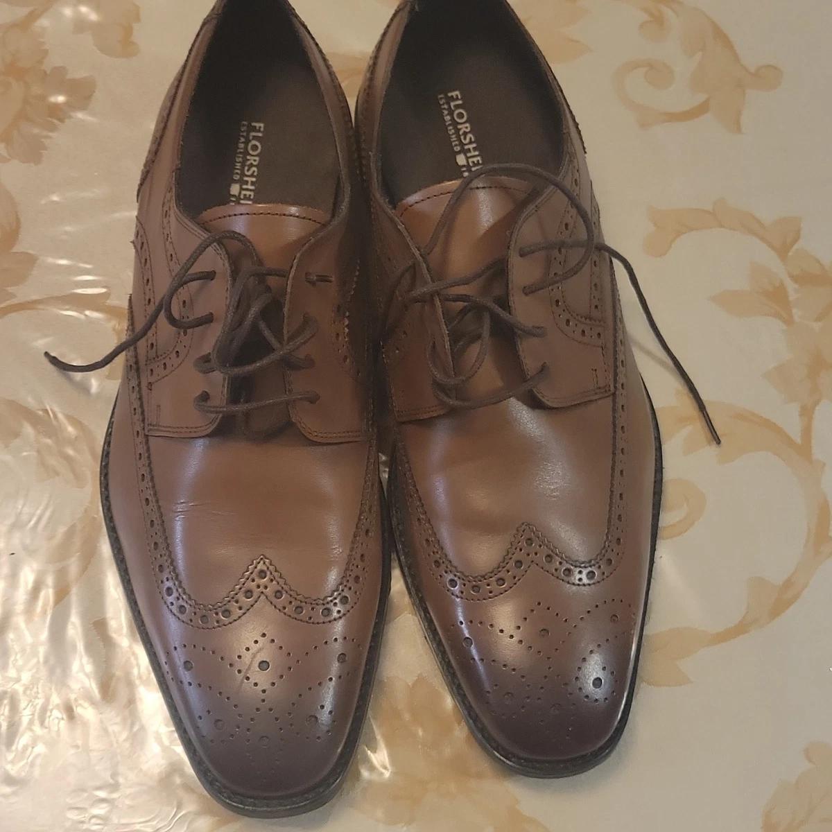 Florsheim Brown Wingtip Dress Shoes for Men | eBay display picture 1