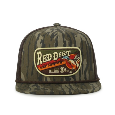 #ad #ad Red Dirt Hat Company Bottomland Red Dirt Classic Logo Patch Trucker Hat $32.99