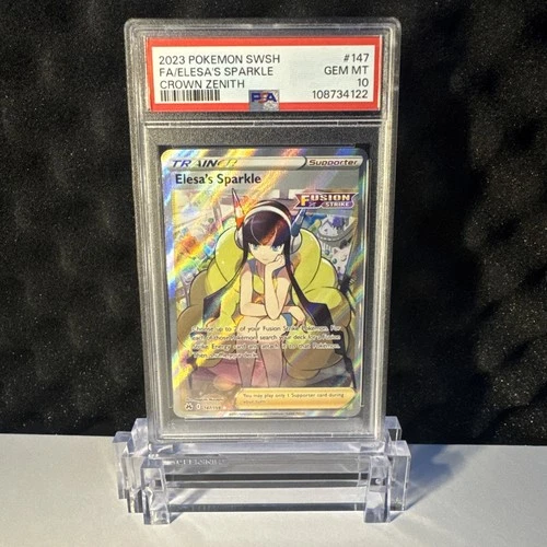 PSA 10 Gem Mint 2023 Pokemon ~ Elesa's Sparkle ~ Full Art Crown Zenith SWSH #147