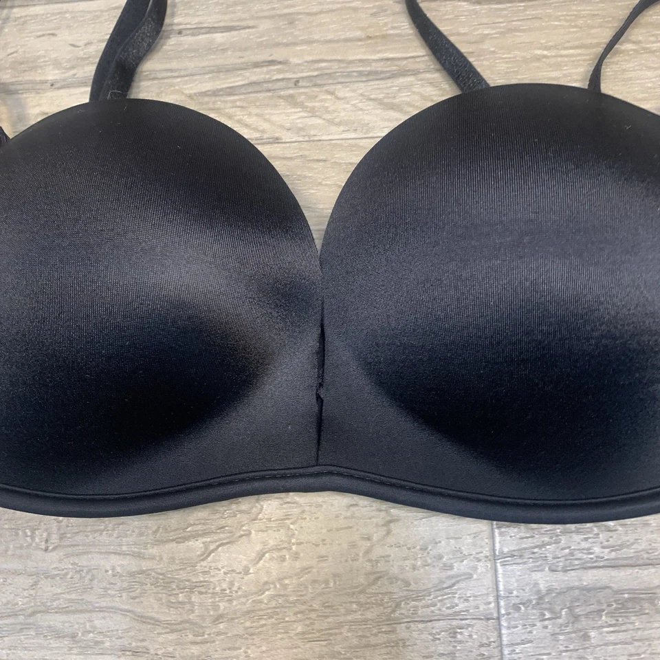 Victoria Secret Satin Bombshell Multi-way Bra Black Size 32 A - Image 3 of 4