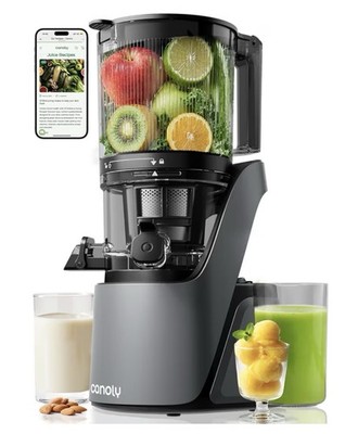 canoly C16 Hands-Free Masticating Juicer 90oz High Capacity Brushless AC Motor