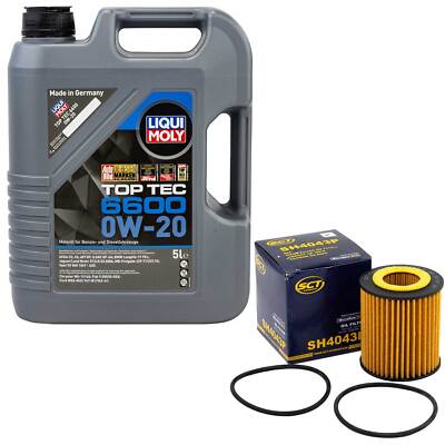 Motoröl Set 0W-20 5 Liter + Ölfilter SH 4043 P für Mazda 6 Stufenheck 2.5 170 PS