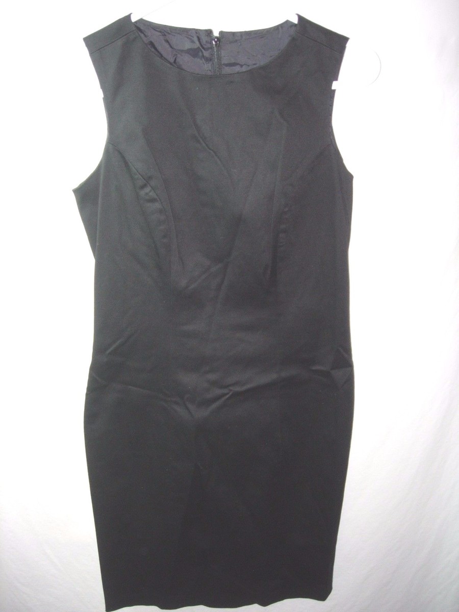 cotton spandex sheath dress WOMENS JUNIORS BLACK COTTON SPANDEX SHEATH DRESS CAREER COMFORT CASUAL SIZE  S 34