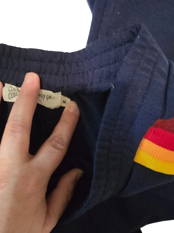 Pantalones de salón retro a rayas Nasty Gal Camp Collection para mujer M Foto 4 de 4