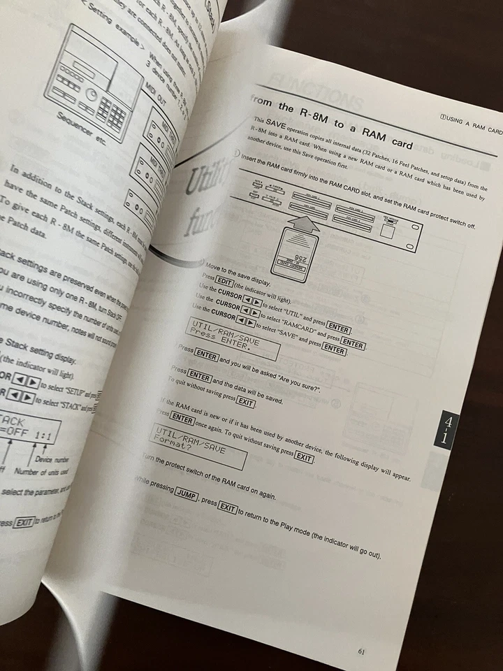 Roland R-8M Drum / Percussion Sound Midi Module Original Owner's Manual - Image 4 of 4