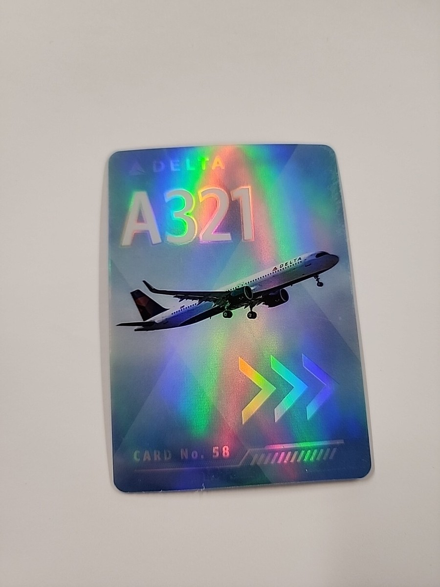 DELTA航空　オリジナル　アルミボトル＆ウイング Delta Airlines Trading Card Boeing A321NEO Number 58 2022 Rare