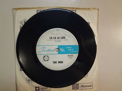 WHO: La La La Lies 2:12- Much Too Much-Australia 7'' 66 Festival Records DK-1619