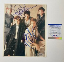 NICK RHODES ROGER TAYLOR SIGNED AUTOGRAPHED 8X10 PHOTO DURAN DURAN PSA COA F