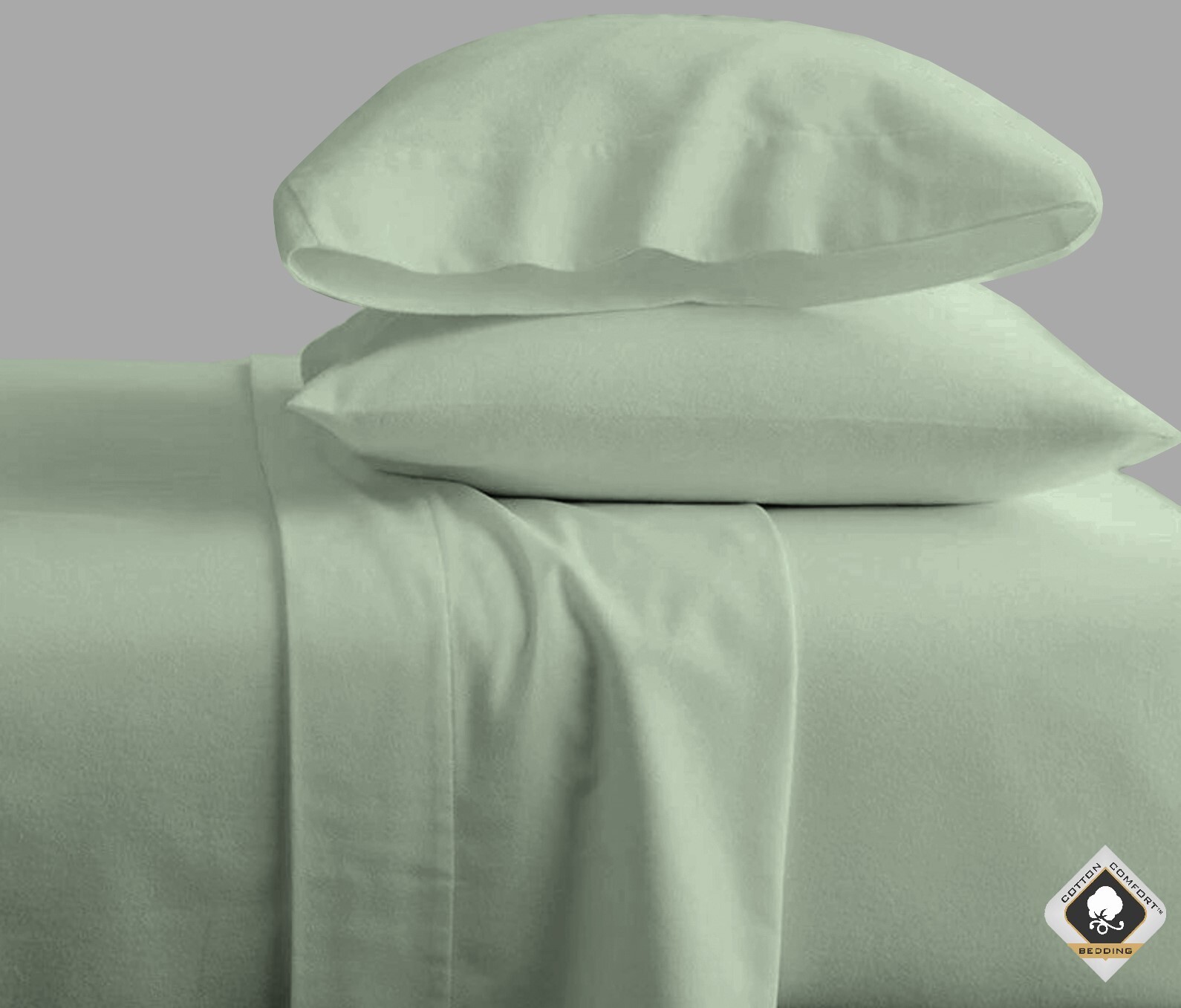 100 Brushed Cotton Flannelette Fitted Bed Sheet 30CM Deep Single