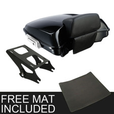 Razor Trunk Backrest Mount Rack Fit For Harley Touring Street Glide 2014-2025
