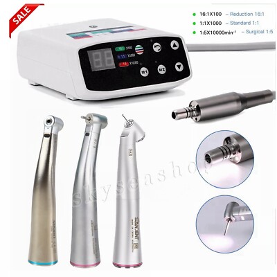 SANDENT Dental Brushless LED Electric Micro Motor 1:1/1:5/1:4.2 LED Handpiece OR