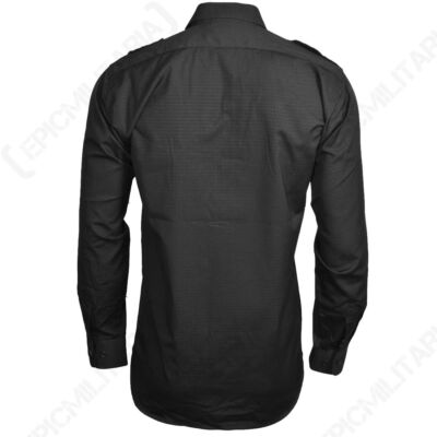 Black Ripstop Field Shirt - Military Cotton Army Tactical All