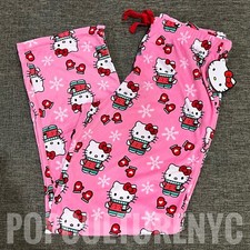 Sanrio Hello Kitty In Sweater Christmas PINK Pajama Pants Women  s 2024 XS S M