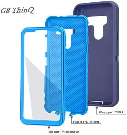Case for LG G8/G8 ThinQ, with Built-in Screen Protector Full Body Heavy Duty Sho - Picture 2 of 6