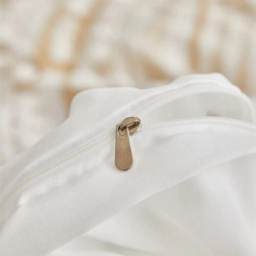 Funda nórdica boho a rayas Furball borlas de alta calidad juego de ropa de cama manta cubierta Foto 4 de 4