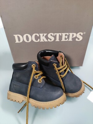 DOCKSTEPS POLACCHINO STIVALETTO BAMBINO VERA PELLE NABUK NR 20