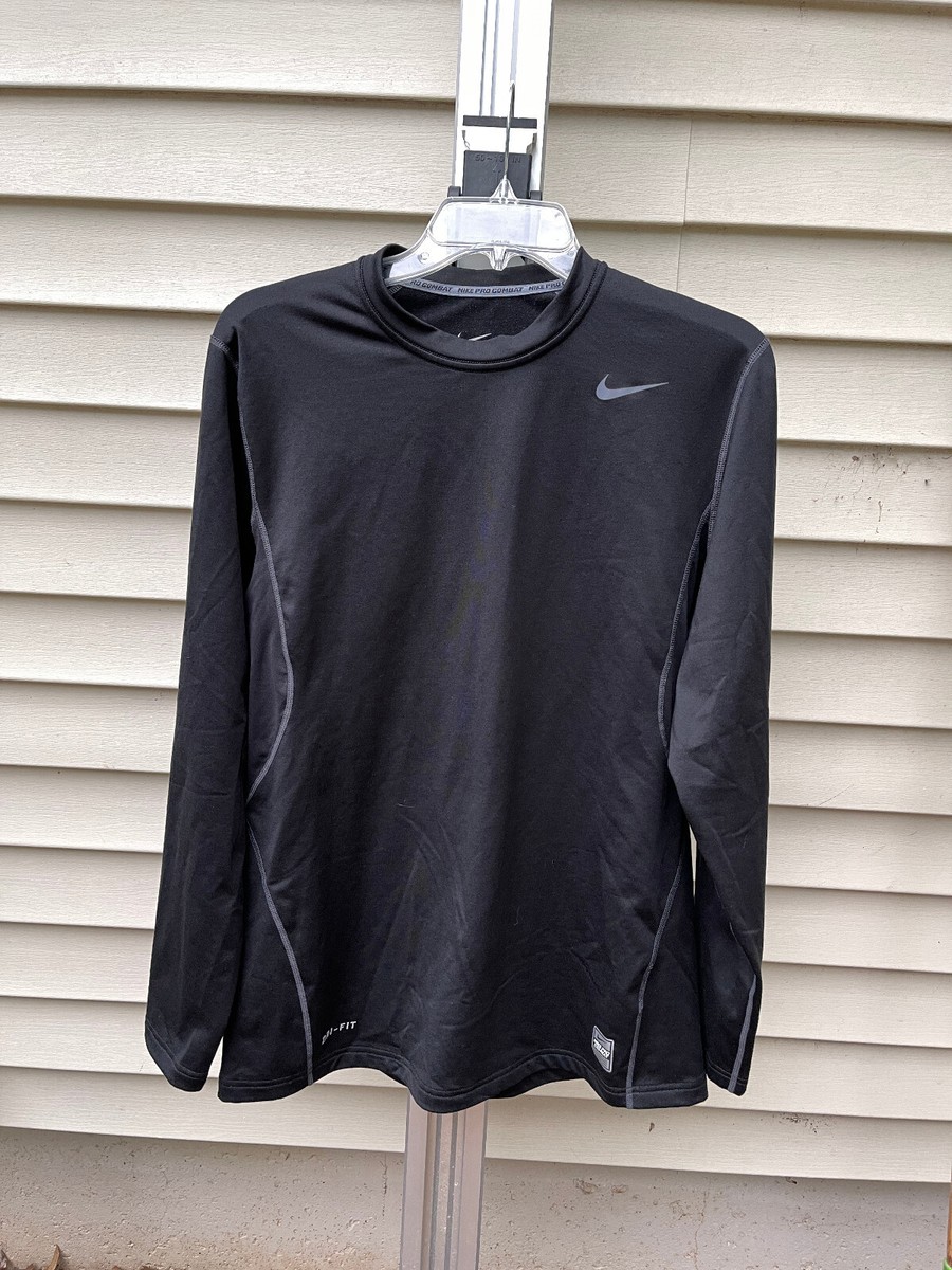 nike pro combat dri fit long sleeve shirt