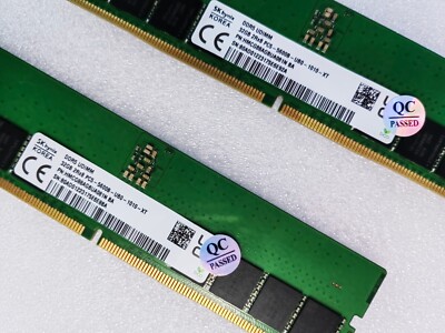 DDR5-5600 SK hynix 32GB (16×2) SK Hynix 64GB Kit / 2 x 32GB DDR5 5600MHz UDIMM 2Rx8 PC5-5600B-UB0
