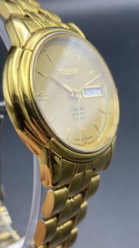 ๐จ๐ญ SWISS VTG TISSOT SEASTAR AUTOMATIC ETA A660/760 GOLD PLATED Sapphire WATCH - Picture 4 of 16