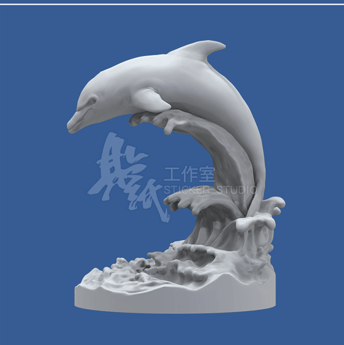 Delfín Impresión 3D Modelo Animal Sin Pintar GK Kit en Blanco Nuevo Juguete Caliente En Stock - Imagen 2 de 8