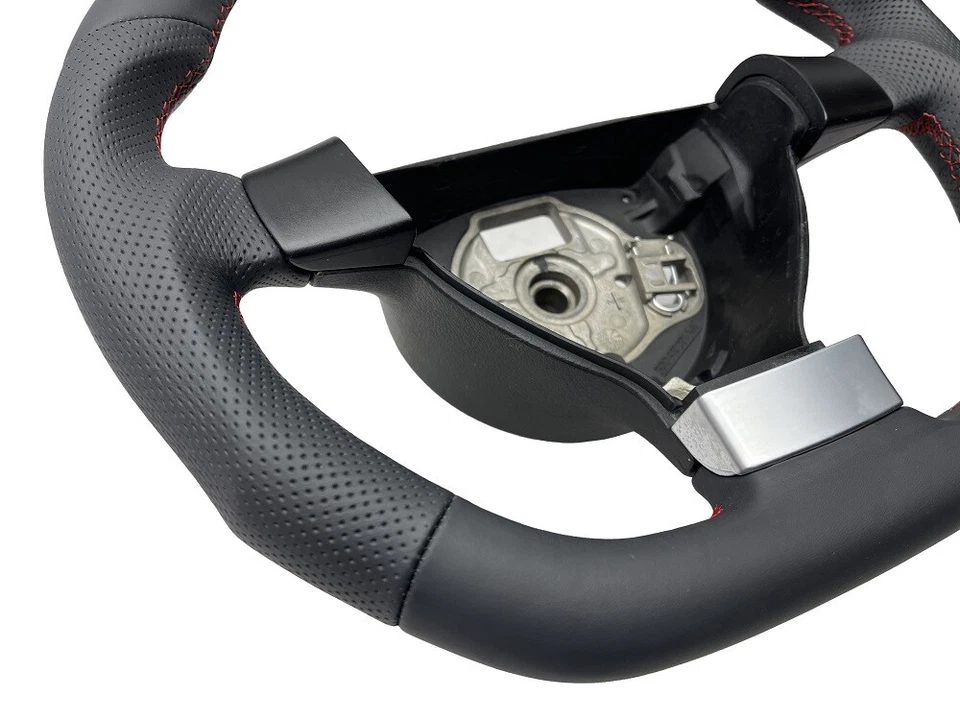 AUSTAUSCH  Lenkrad Leder  Lederlenkrad  Vw POLO 9N 9N3  Daumen ABGEFLACHT - Bild 3 von 4