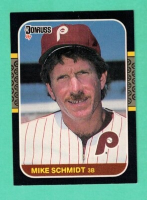 (1) MIKE SCHMIDT 1987 DONRUSS # 139 PHILLIES NM CARD (H5677)