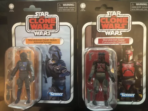 Star Wars Vintage Mandalorian Death Watch Airborne & Commando Captain VC247 246