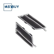 Front Fog Light Trim Cover Bezel w/chrome strips For 2013-2015 Cadillac XTS 3.6L