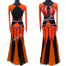 Handmade Dance Dress/Standard Ballroom Competition smooth Waltz Tango Costume