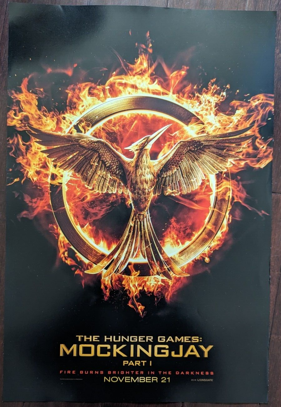 SDCC EXCLUSIVE HUNGER GAMES MOCKINGJAY PART 1 LIONS GATE PROMO POSTER, image size:897x1299