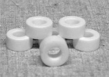 .448 8 Pair White  AFX HO SLOT CAR Silicone Racing Tires Boots Slot Car