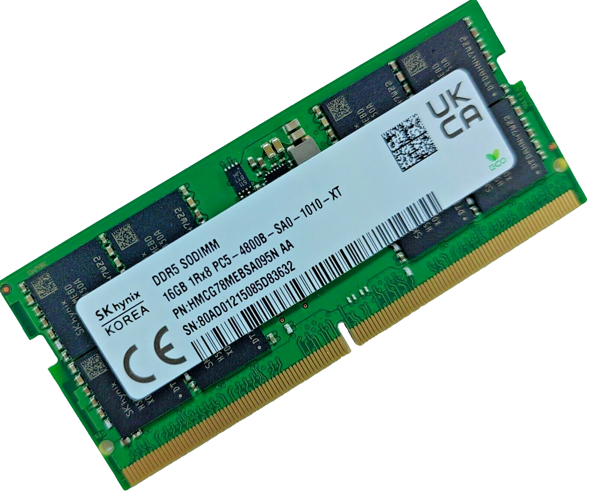 SK hynix 16GB DDR5 4800MHz SODIMM Laptop RAM 1Rx8 PC5-4800B SK hynix 16GB DDR5 4800MHz SODIMM Laptop RAM 1Rx8 PC5-4800B