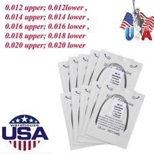 10 bags Dental Orthodontic Super Elastic Arch Wire NiTi Round Ovoid Form Mixed
