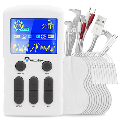 Wiederaufladbares 25modi TENS Gerät Schmerztherapie EMS-Muskelstimulator Massage