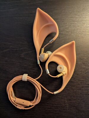 New Elf Earbuds Earphones in-Ear Headphones Hands-Free Headset with Mic Cosplay
