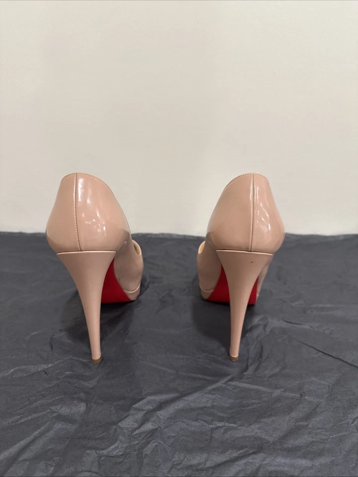 Christian Louboutin Talla 37.5 Nuevo Plataforma Muy Privada Charol Cuero de becerro Foto 3 de 4