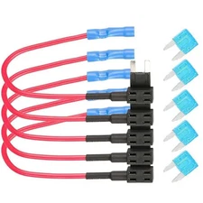 5-Piece 12V 20 Amp Mini Add-a-Circuit Fuse Kit For Electrical Upgrades