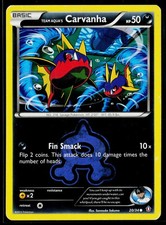 Team Aqua's Carvanha Common Double Crisis 20/34 HP on eBay