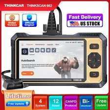 ThinkScan 662 Automotive OBD2 Scanner Engine ABS SRS EPB SAS FCA Diagnostic Tool