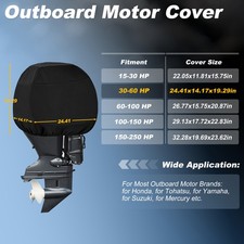 600D Oxford Heavy Duty Waterproof Outboard Motor Cover for Motor  30-60 HP
